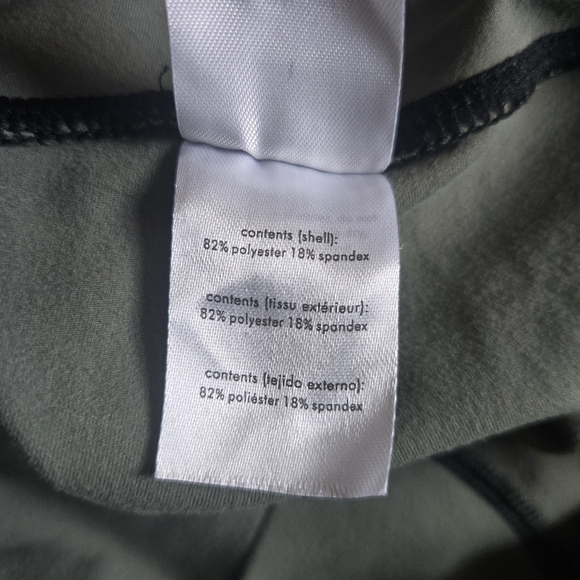 New WeWoreWhat Silhouette Ankle Flare Army Green Athleisure Jumpsuit NWT Large - Picture 13 of 14